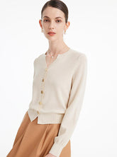 The cardigan is made of lyocell fabric.